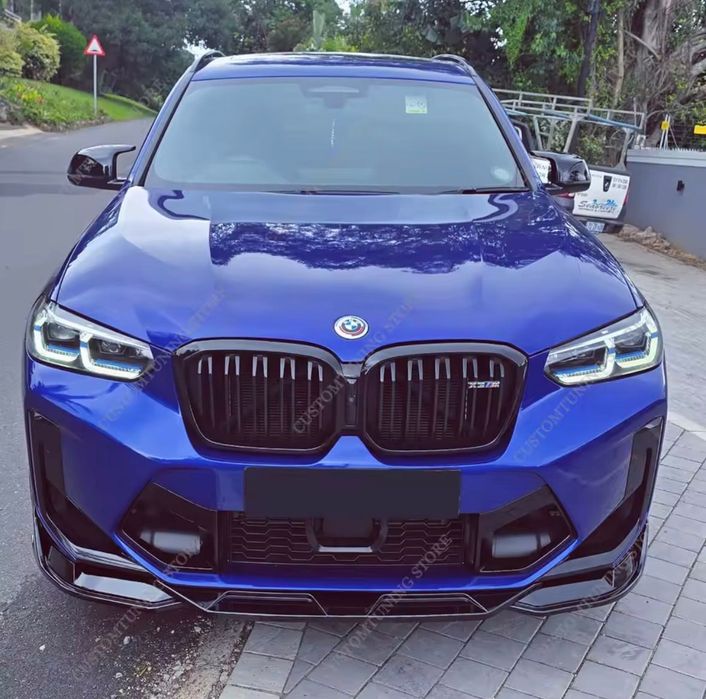 Губа на передний бампер BMW X3 G01 X4 G02 F97 F98 сплитер обвес губа БМВ Х3 Х4 Г01 Г02