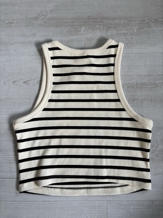 Krótki top na ramiączkach crop top H&M rozmiar S
