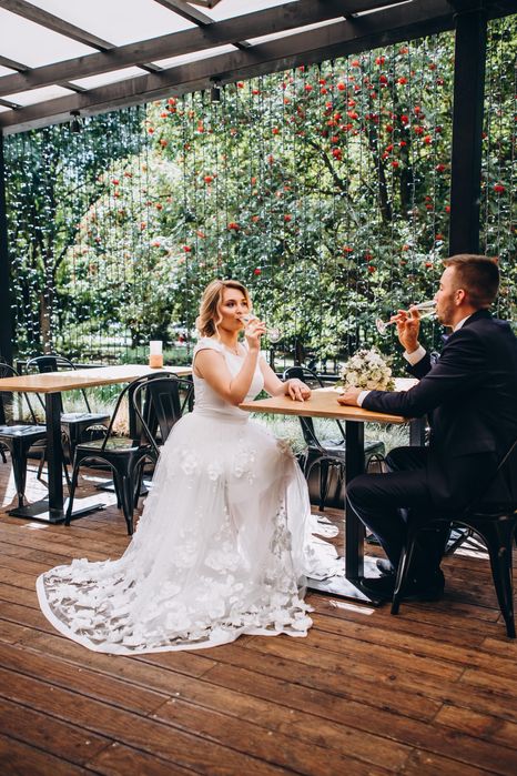 Сукня на розпис, вінчання