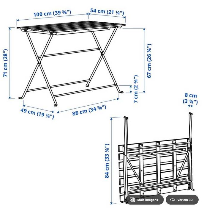 Mesa de exterior IKEA TÄRNÖ