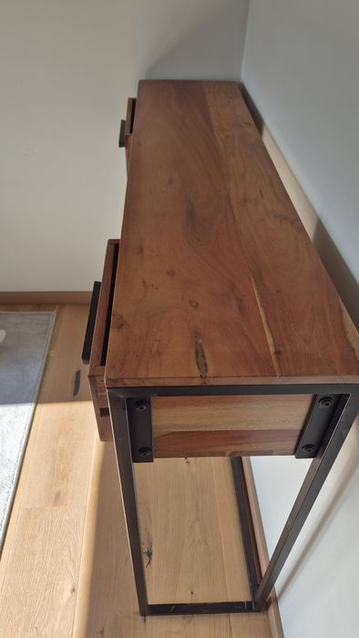 Toaletka/biurko z szufladami w stylu loft 120x90x30