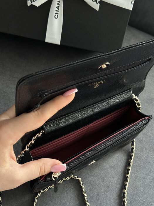 Сума клатч шкіряна chanel , classic wallet ,
