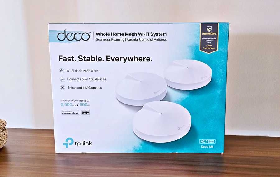TP-Link Deco M5 (Pack 3) – Wi-Fi Mesh como novo