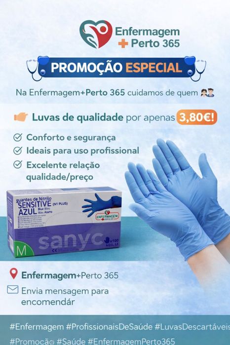 Luvas nitrilo , boa resistencia