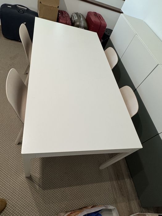 Mesa extensivel branca