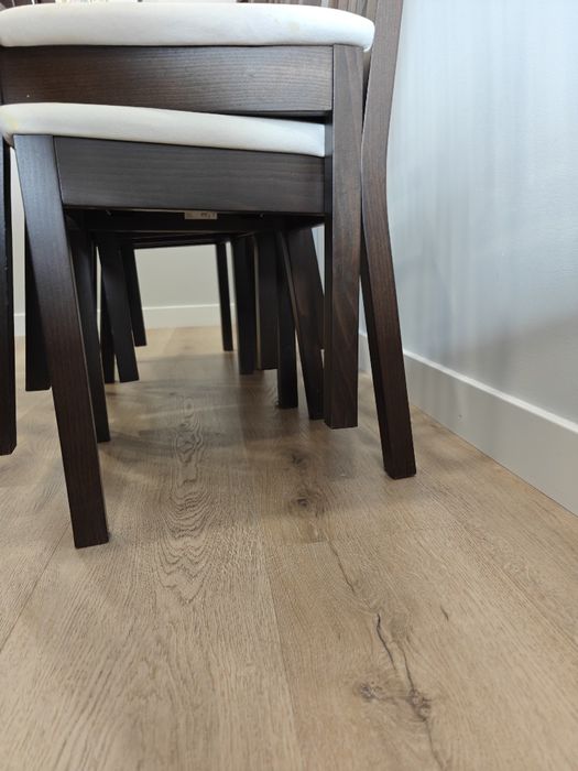 Cadeira Jantar IKEA Börje castanho-preto (x6)