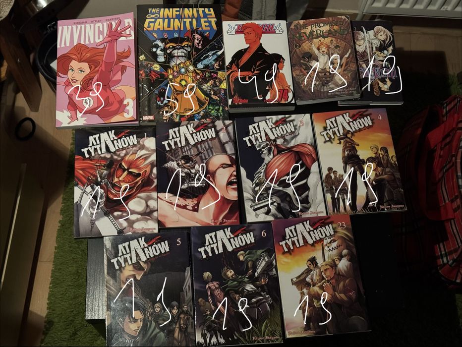 Manga seria Atak Tytanów i inne