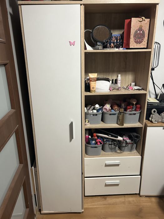 Zestaw szafa i regał