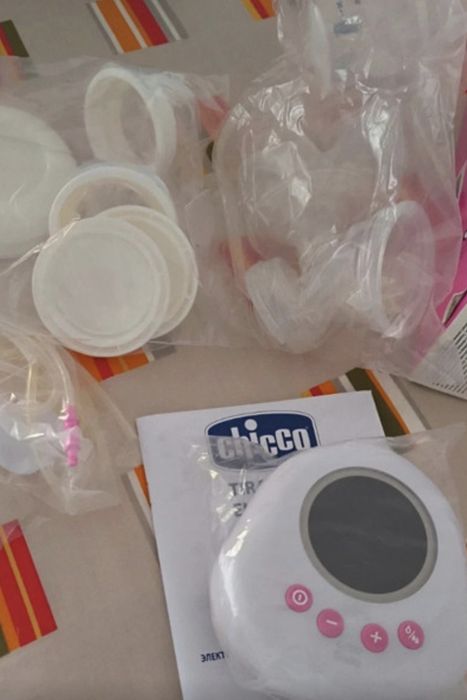 Bomba tirar leite dupla elétrica ou pilhas da Chicco