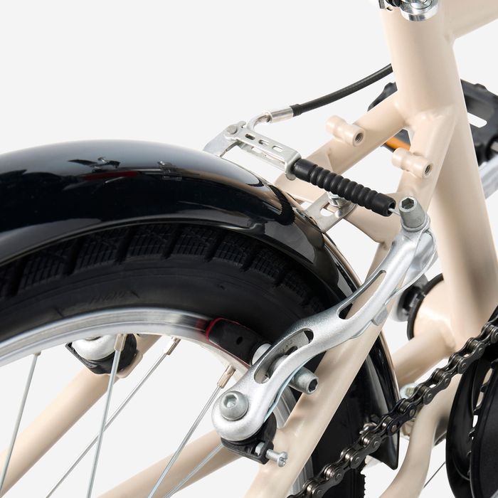 Bicicleta de Trekking de 20" 6-9 anos BTWIN 500 Bege