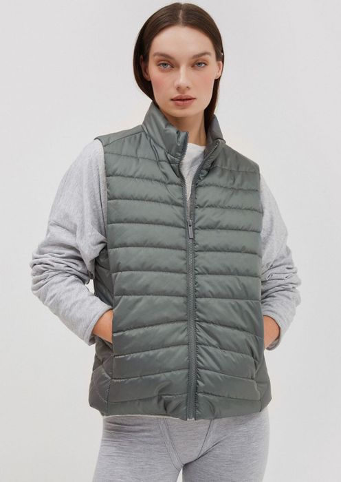 Жилет сірий mango