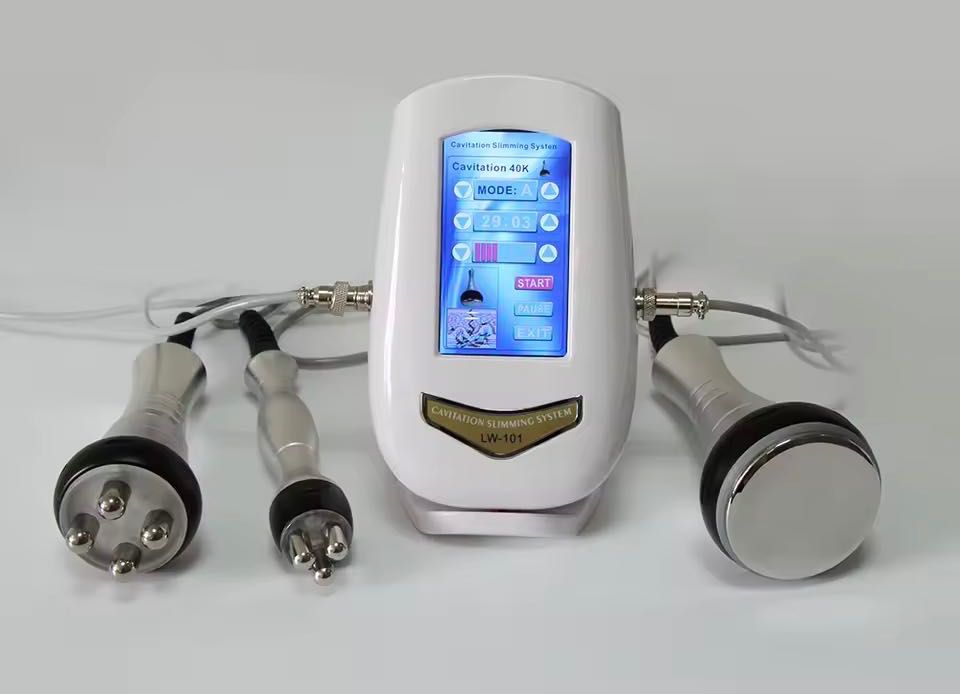 Aparelho de cavitação 40K e radiofrequência em excelente estado completo pronto a usar ideal para estética profissional ou uso pessoal