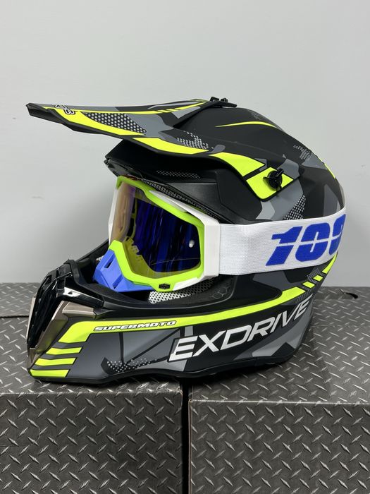 Мото шолом Exdrive !Окуляри в подарунок!