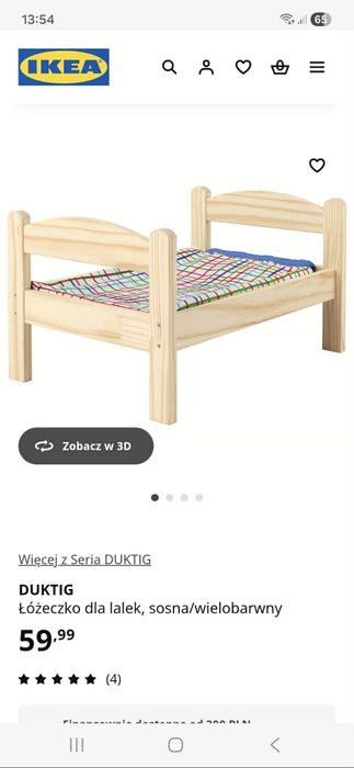 Łóżeczko dla lalek