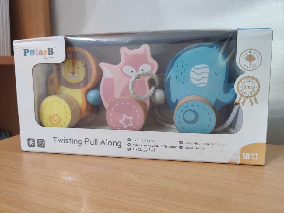 Дерев'яна каталка Viga Toys PolarB Звірята