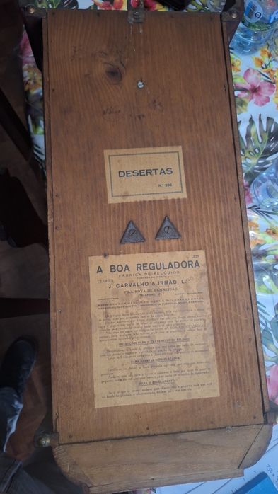 Relógio de Parede Antigo "A Boa Reguladora" - Modelo Desertas