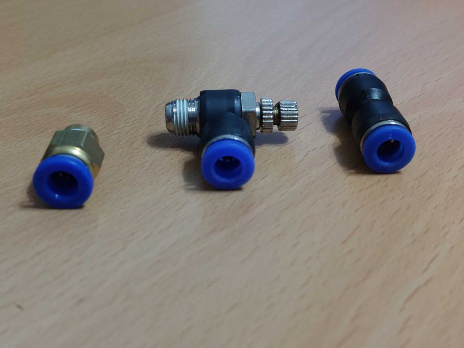 Conexão pneumática 6mm 1/8 válvula 1/8 6mm Conexão 6 x 6mm Novos