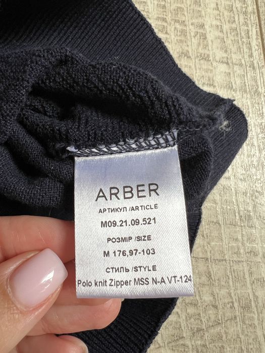Поло чоловіче Arber синій колір, 100% бавовна, розмір М