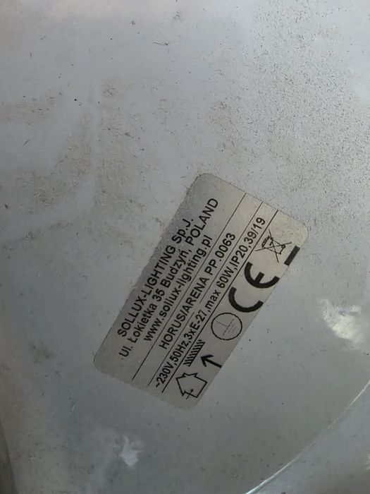 Lampa wisząca Sollux stan idealny
