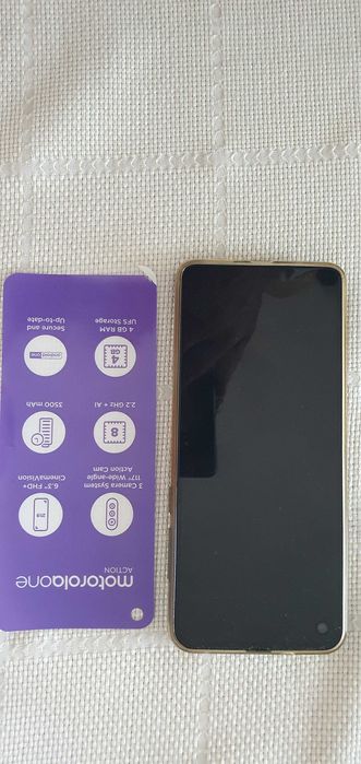 Smartfon Motorola One Action XT 2013-2- komplet w oryginalnym pudełku