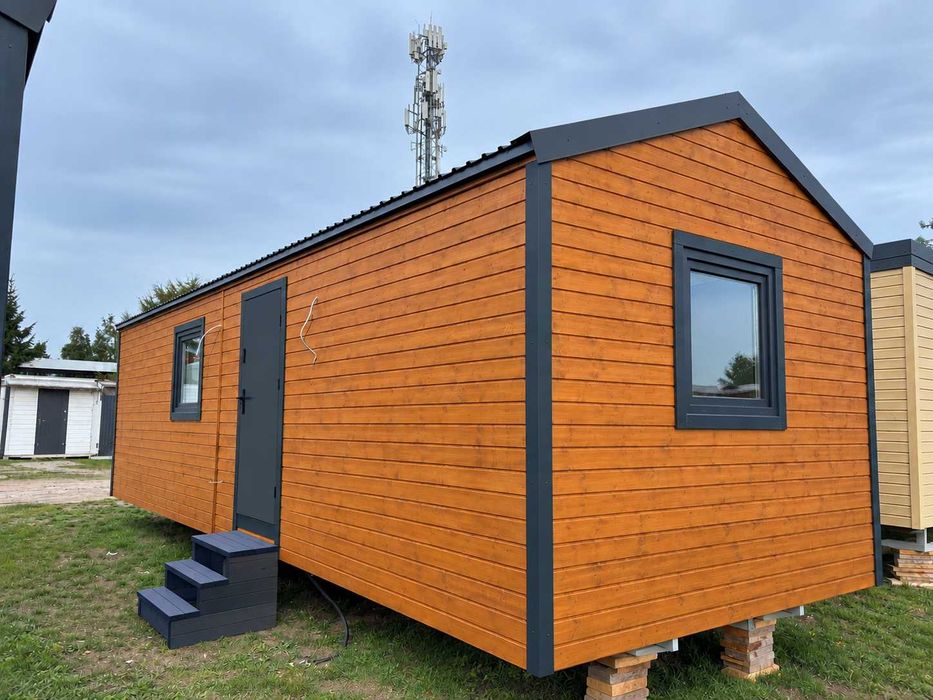 Nowy całoroczny domek mobilny 35 m² | 3,5 × 10 m | 1 sypialnia |