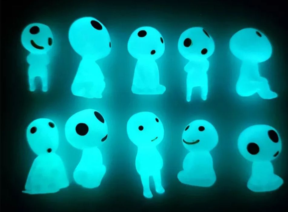 10 Fantasminhas/espíritos que brilham decoração plantas, Suculentas