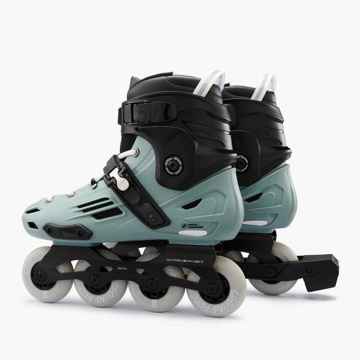Patins Freeride adulto MF500 Caqui claro