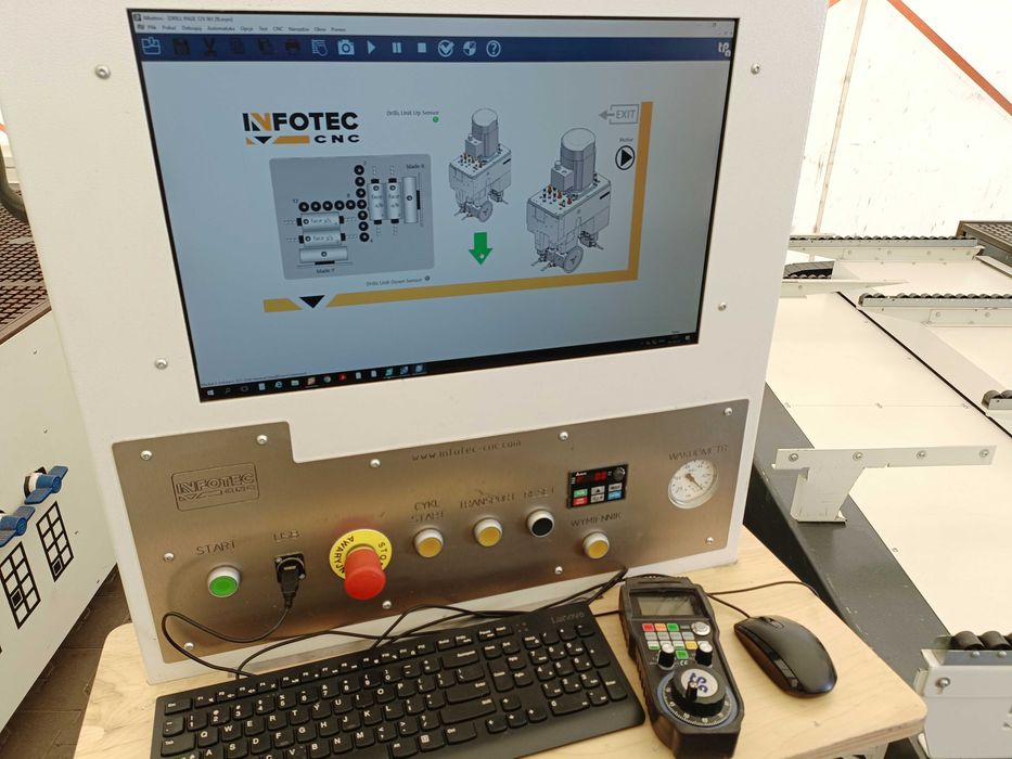 Centrum obróbcze CNC ploter 3121 nesting INFOTEC EVO top konfiguracja