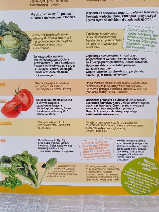 Minidieta odchudzająca, tabela warzyw i owoców