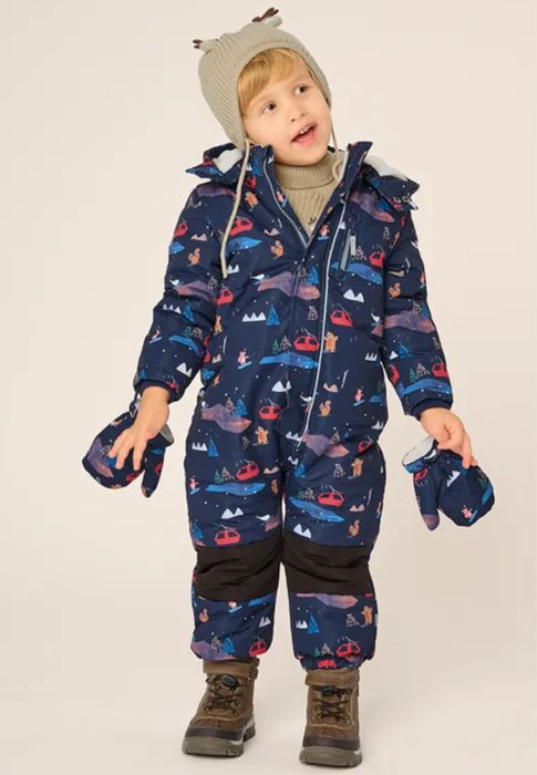 Kombinezon narciarski z kapturem dla chłopca