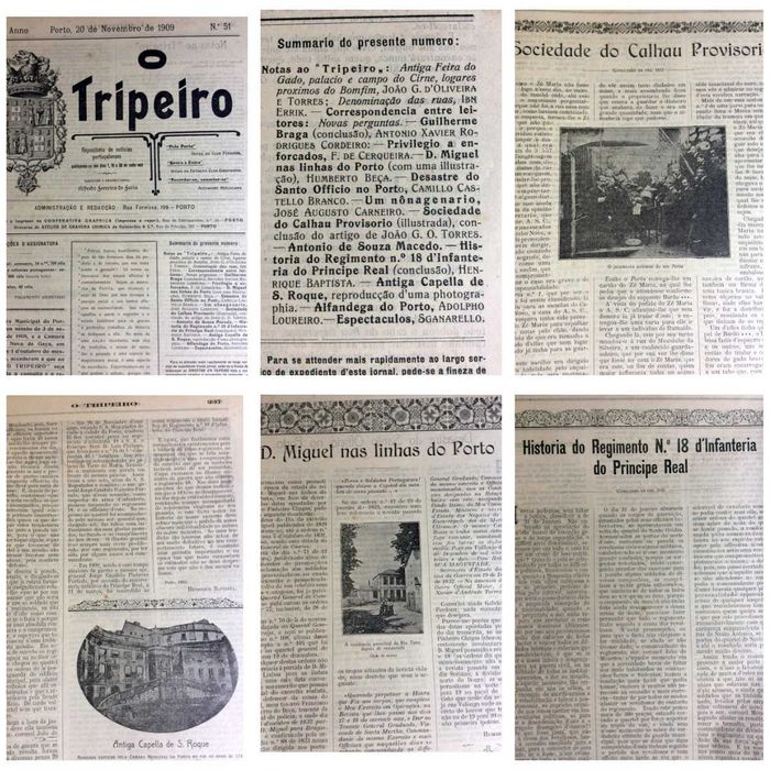 Um pouco da história do Porto e arredores, 1909. A escolher