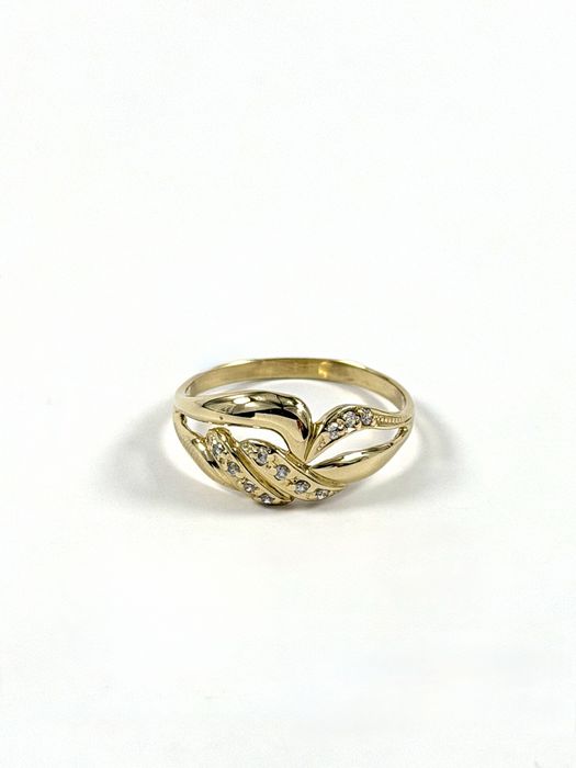 Złoty pierścionek rozmiar 23