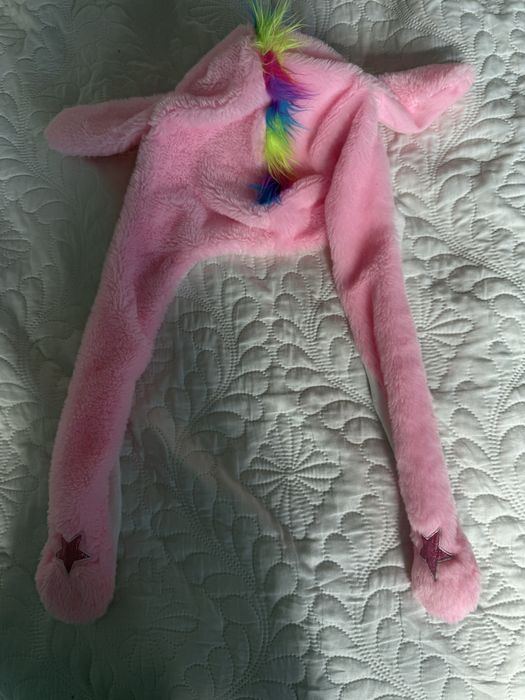 Шапка єдиноріг з вухами які піднімаються