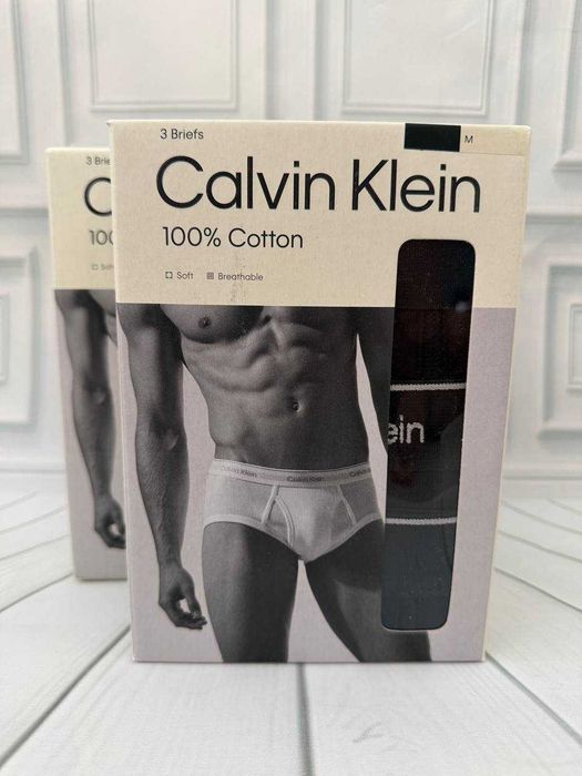 Набір чоловічи труси сліпи Calvin Klein чорні розмір M