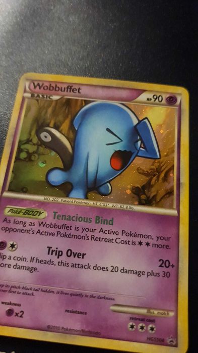 2010 Pokemon TCG Wobbuffet Cosmos Holo HGSS04 Black Star Promo Carta