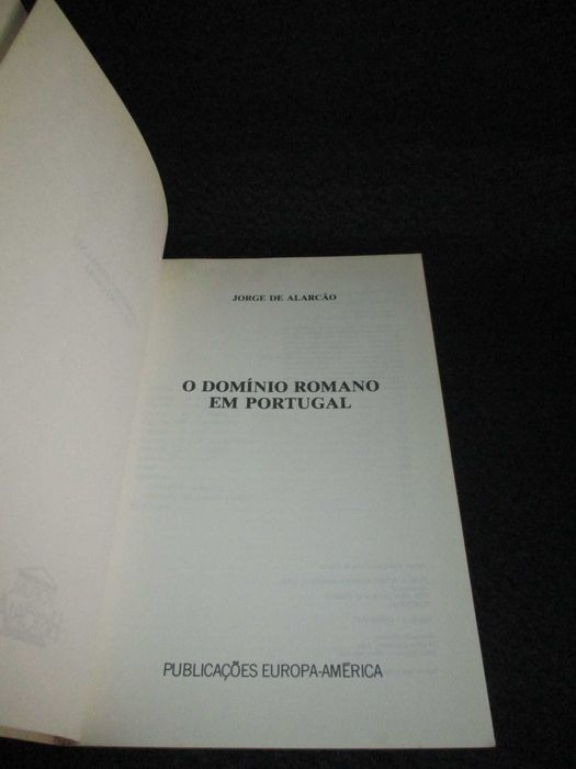 Livro O Domínio Romano em Portugal Jorge de Alarcão
