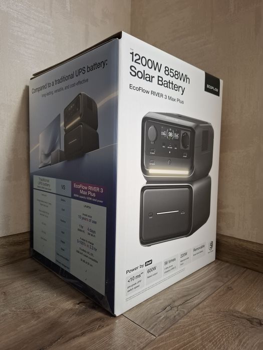 Зарядна станція  EcoFlow RIVER 3 Max Plus 858Wh