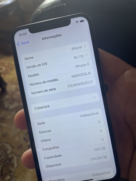 Iphone x em otimo estado