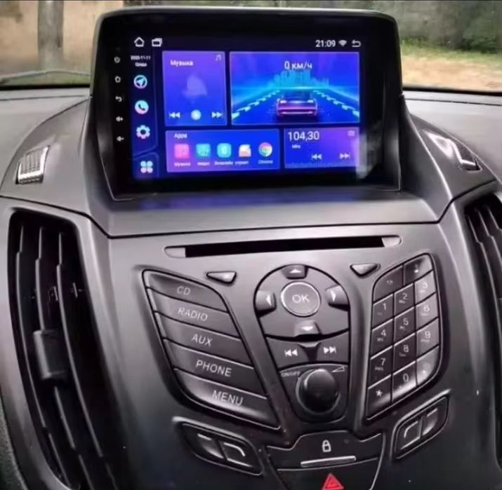 ‼️ Ford Focus 3 MK3, Ford Fiesta MK7, Ford Kuga 2, Ford Escape ‼️ Android магнітола Tesla стиль Carplay Android auto