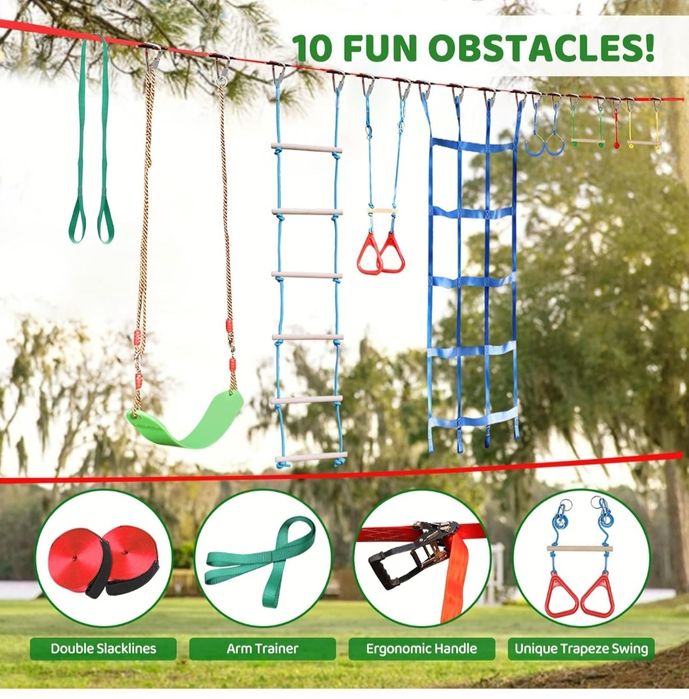 Kit de Pista de Obstáculos Ninja Warrior da Dripex