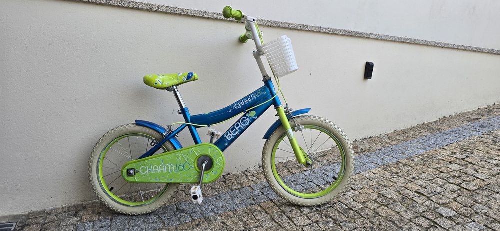 Bicicleta Criança Unisexo Roda 16 com Oferta de Capacete