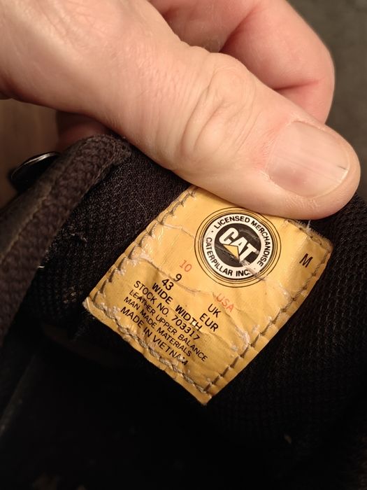 Оригинал CATERPILLAR Нубук Крутые Рабочие Ботинки 45й (29см) Под Ремон