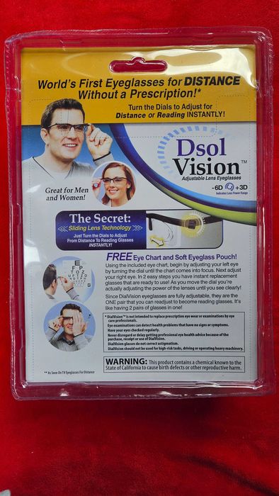 Okulary z regulacją płynną -6D do +3D Dsol Vision