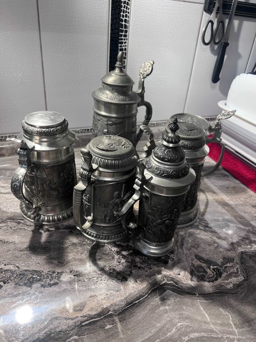 Пивні бокали олово Німеччина / оловянні / пивные бокалы оловянные