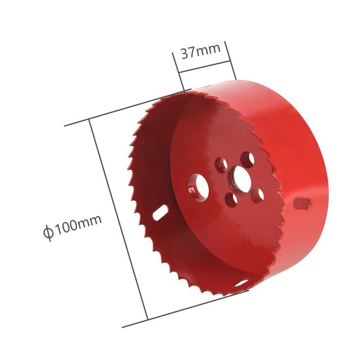 Broca Craneana 10 cm ( 100 mm) - Metal Aluminio Ferro Plastico Madeira