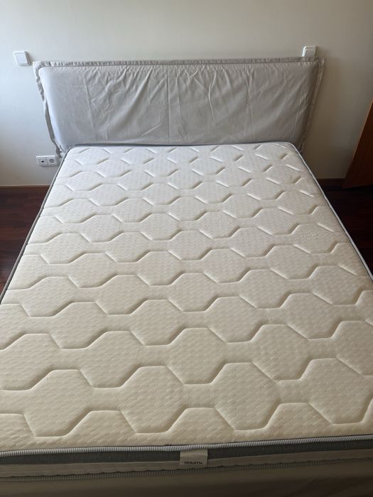 Cama com arrumação 160x200cm sklum com estrado incluído