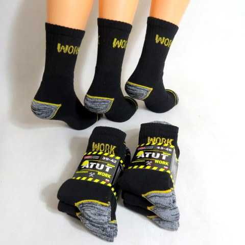 6 par Skarpety robocze WORK skarpetki do pracy MOCNE BHP POLSKIE 39-42