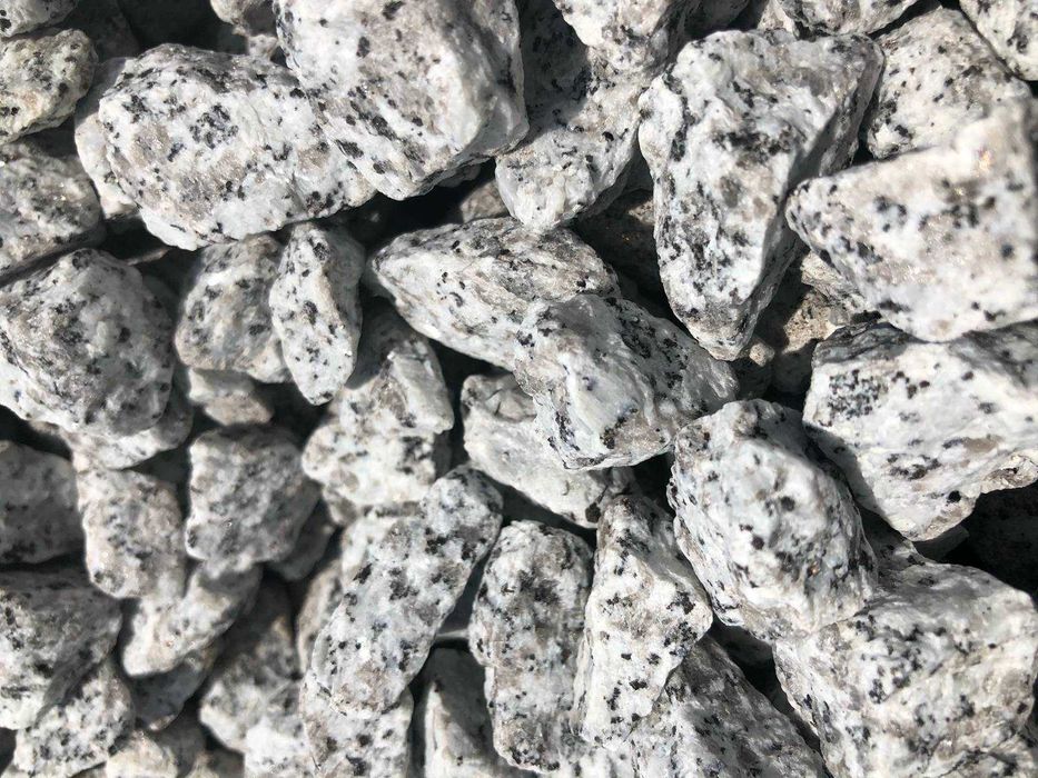 Grys granitowy Dalmatyńczyk kruszywo ozdobne kamień ogrodowy