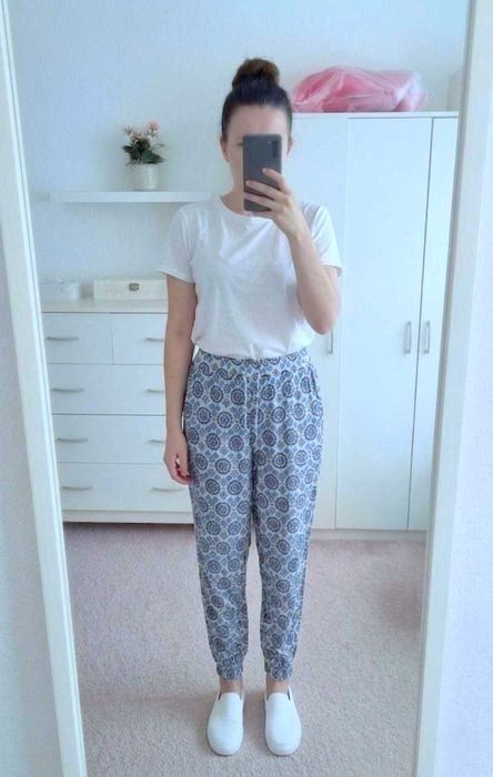 Spodnie haremki wiskoza letnie 36 S