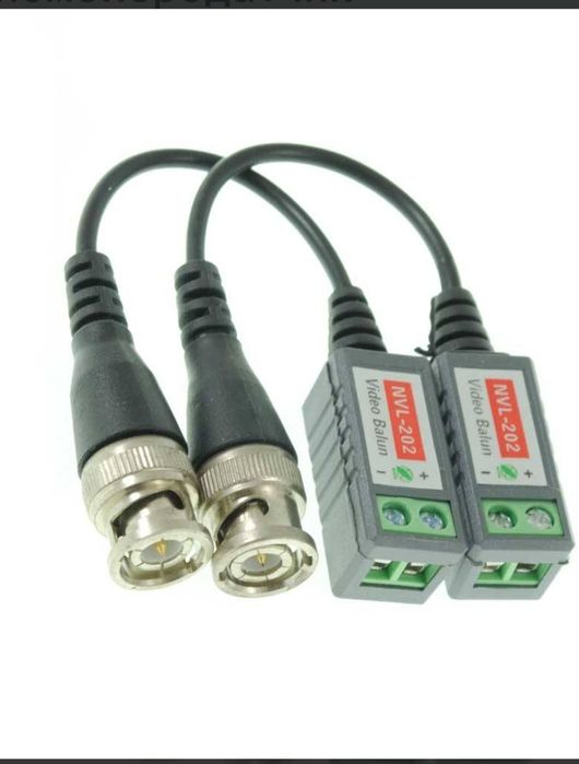 Кабель переходник штекер камер видеонаблюдения BNC DC 10 20 30 40 50м